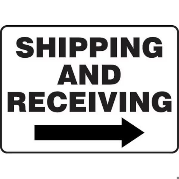 Accuform Safety Sign SHIPPING AND RECEIVING MVHR581VA MVHR581VA - main